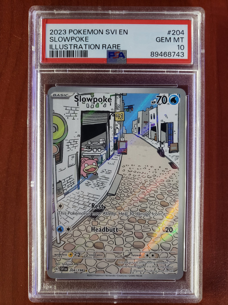 Pokemon Slowpoke Illustration Rare (204/198) [Scarlet & Violet: Base Set] PSA 10