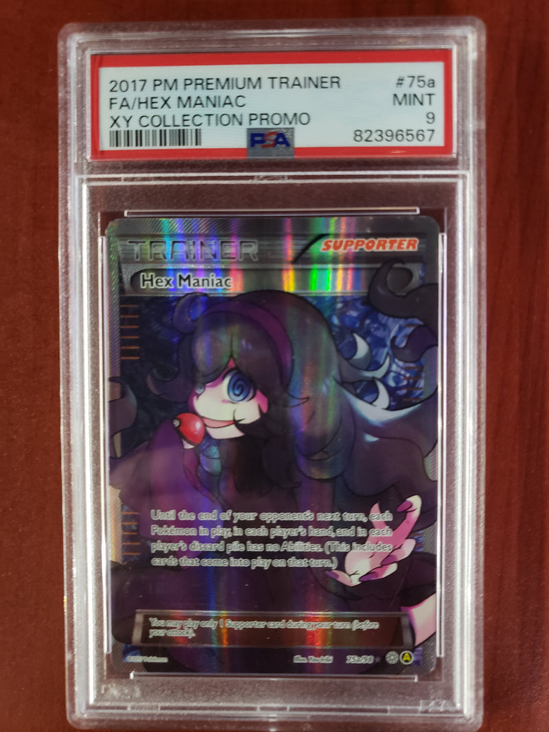 Pokemon Hex Maniac Full Art (75a/98) [XY: Collection  Promo Premium Trainer] PSA 9