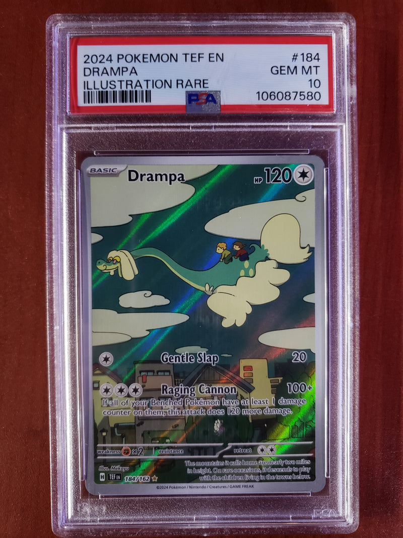 Pokemon Drampa Illustration Rare (184/162) [Scarlet & Violet: Temporal Forces] PSA 10
