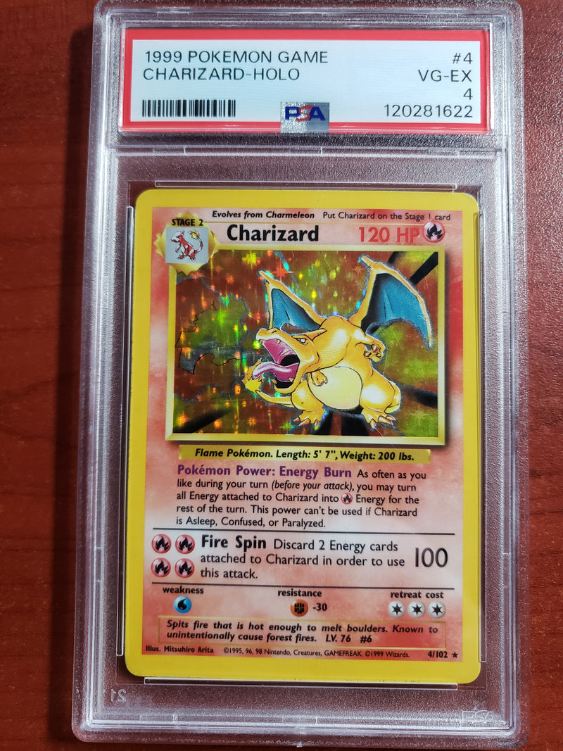 Pokemon Charizard (4/102) [Base Set Unlimited] PSA 4