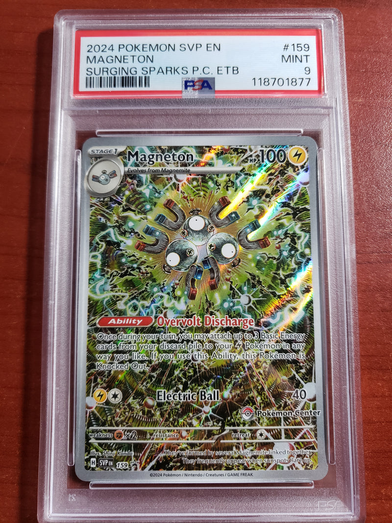 Pokemon Magenton (Pokemon Center) (SVP 159) [Scarlet & Violet: Black Star Promo] PSA 9