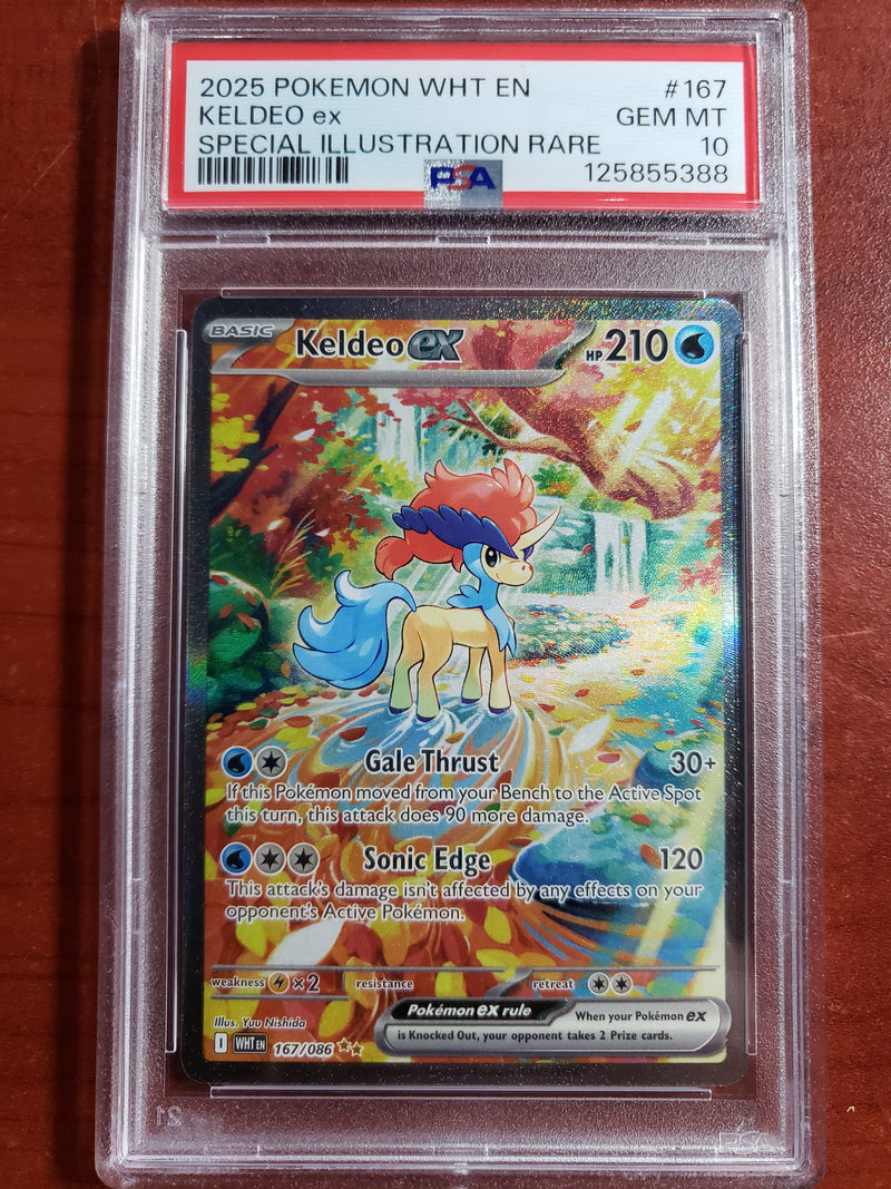 Pokemon Keldeo ex Special Illustration Rare (167/086) [Scarlet & Violet: White Flare] PSA 10