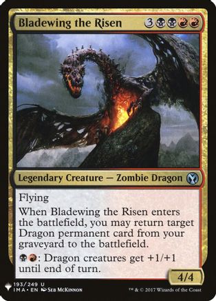 Bladewing the Risen (LIST-193)  - The List Reprints