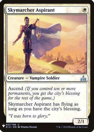 Skymarcher Aspirant (LIST-021)  - The List Reprints