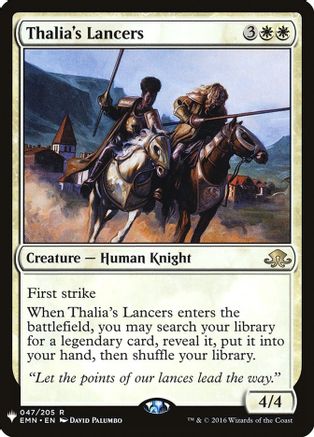 Thalia's Lancers (LIST-047/205)  - The List Reprints