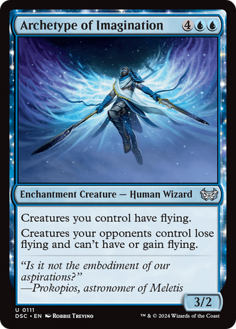 Archetype of Imagination (DSC-111)  - Duskmourn: House of Horror Commander: (enchantment)