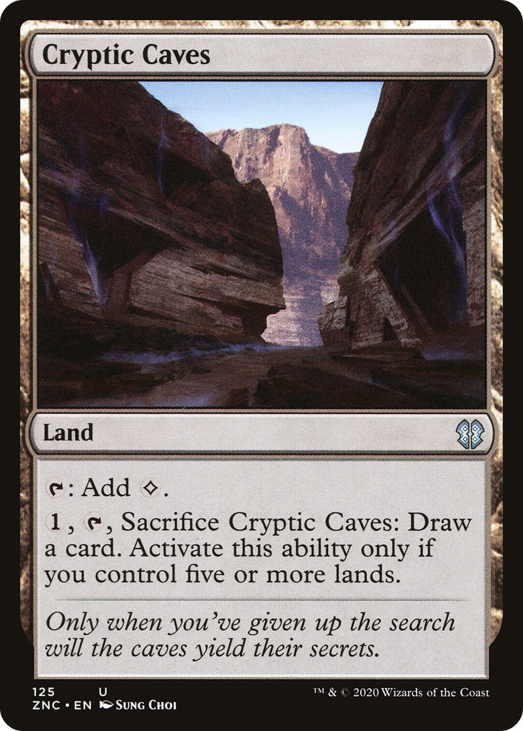 Cryptic Caves (ZNC-125)  - Zendikar Rising Commander