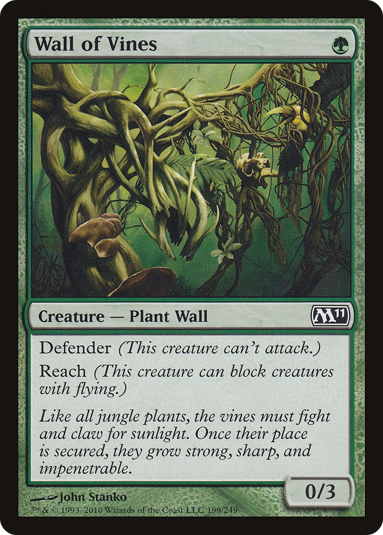 Wall of Vines (M11-199)  - Magic 2011