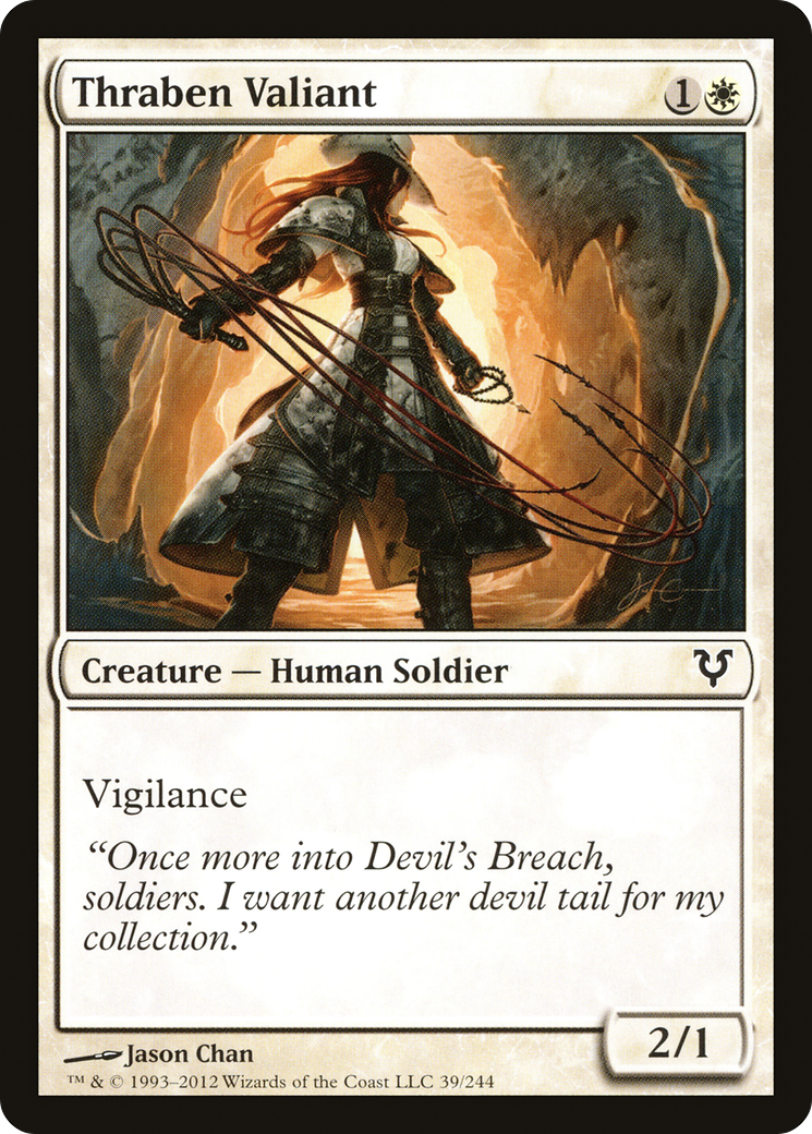 Thraben Valiant (AVR-039)  Foil - Avacyn Restored