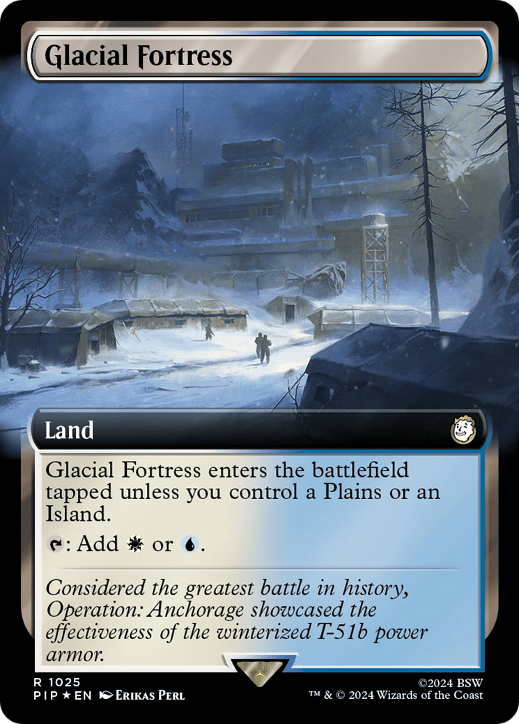 Glacial Fortress (Extended Art) (Surge Foil) (PIP-1025)  Foil - Fallout: (Extended Art)