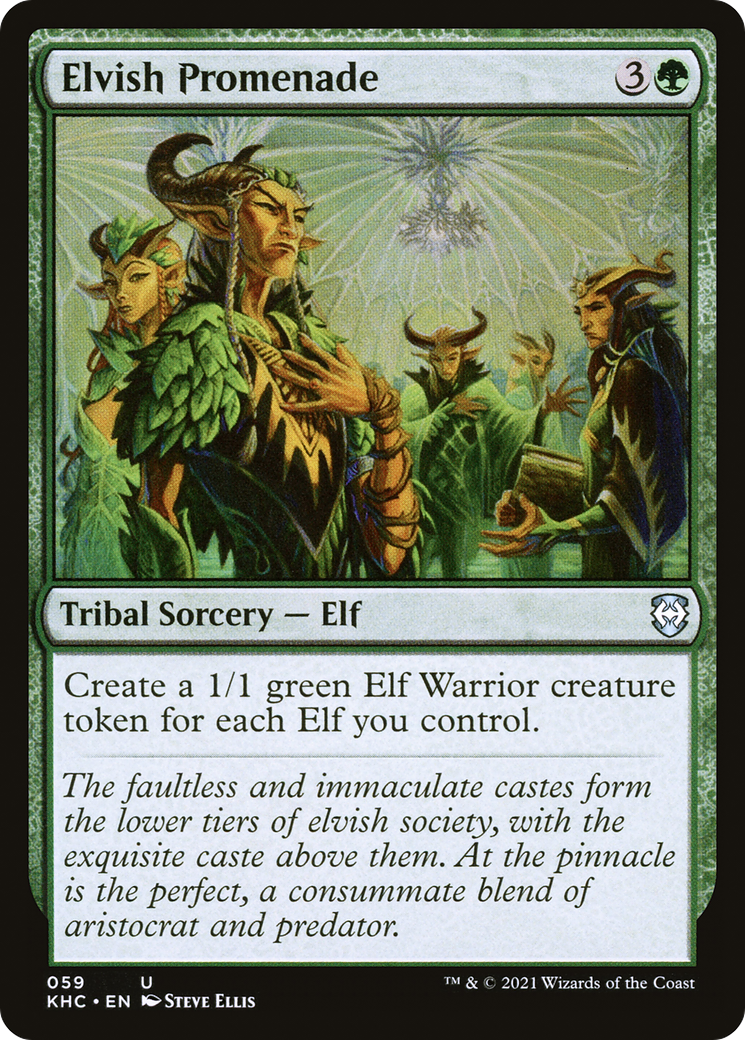 Elvish Promenade (KHC-059)  - Kaldheim Commander
