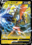 Tapu Koko V 072/202  - Holofoil SWSH01 Sword & Shield Base Set - Ultra Rare