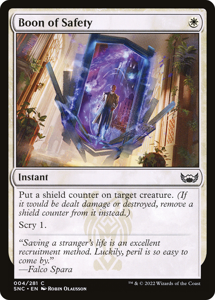 Boon of Safety (SNC-004) - Streets of New Capenna