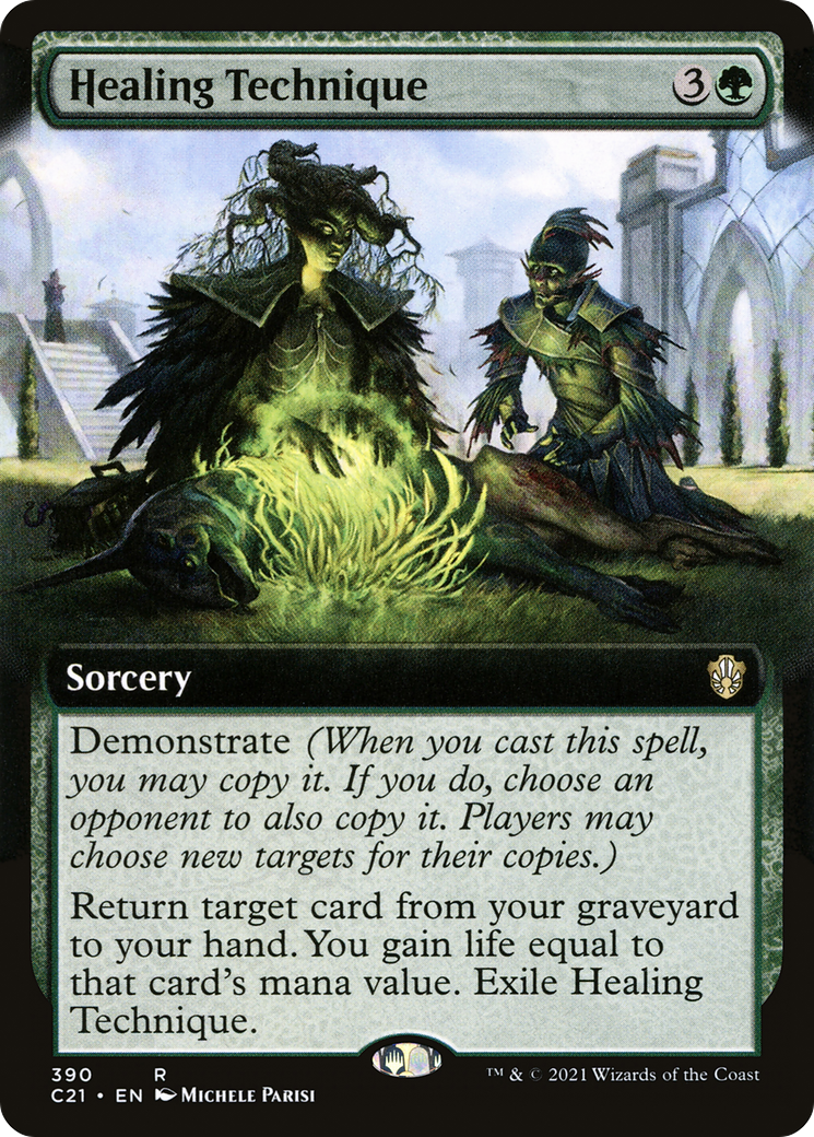 Healing Technique (Extended Art) (C21-390)  - Commander 2021: (Extended Art)
