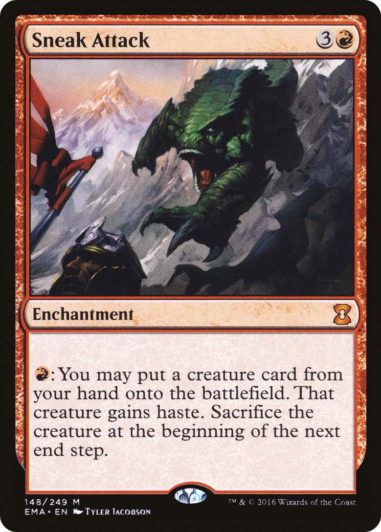 Sneak Attack (EMA-148)  Foil - Eternal Masters