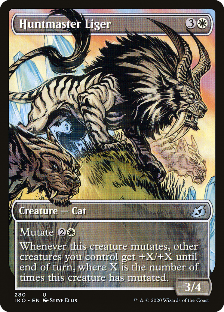 Huntmaster Liger (Showcase) (IKO-280)  - Ikoria: Lair of Behemoths: (Showcase)