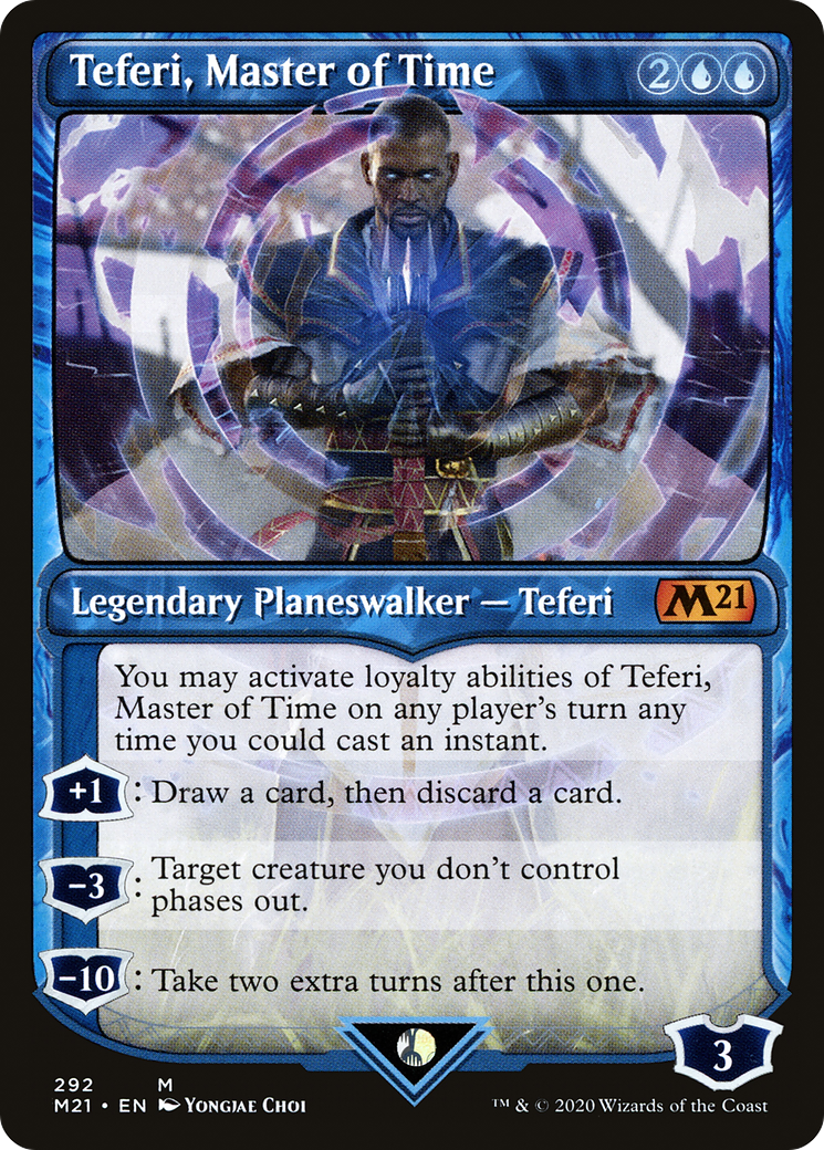Teferi, Master of Time (Showcase) (292) (M21-292)  Foil - Core Set 2021: (Showcase)
