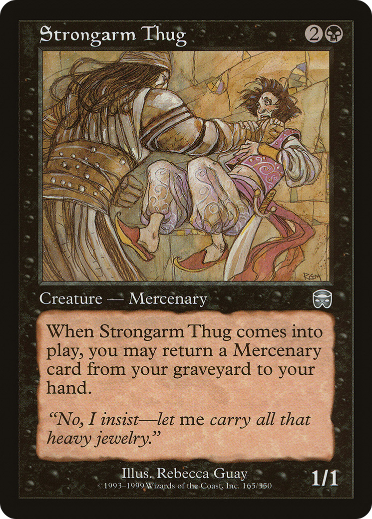 Strongarm Thug (MMQ-165)  - Mercadian Masques