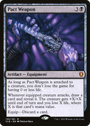 Pact Weapon (CLB-139)  Foil - Commander Legends: Battle for Baldur's Gate