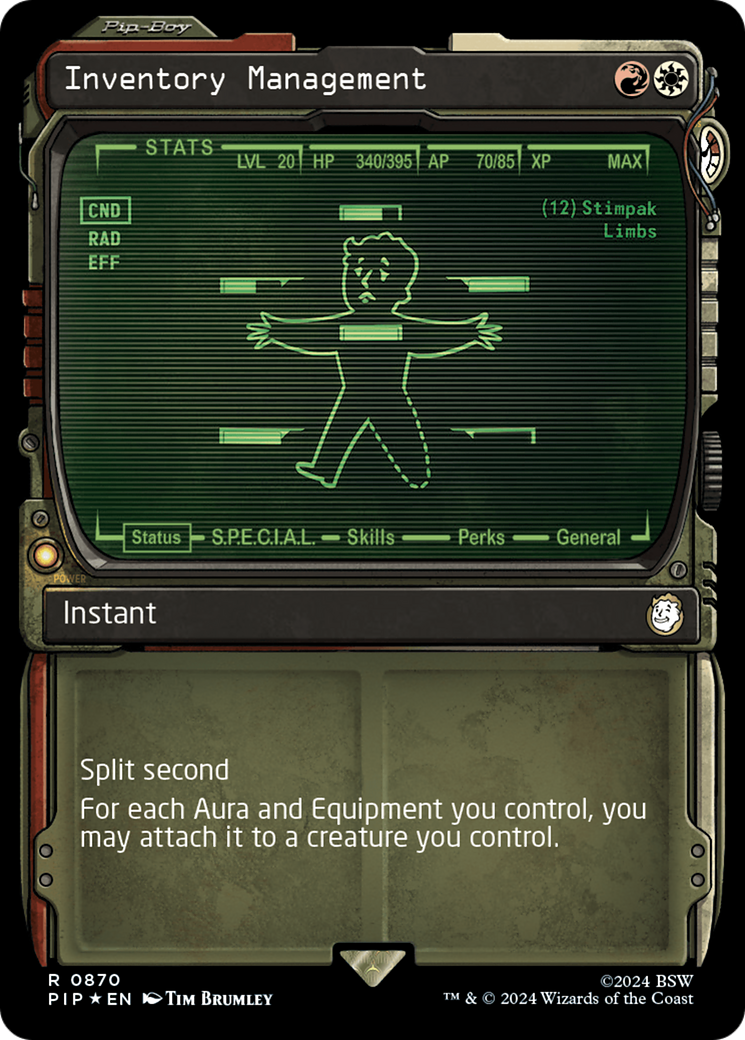 Inventory Management (Showcase) (Surge Foil) (PIP-870)  Foil - Fallout: (Showcase)