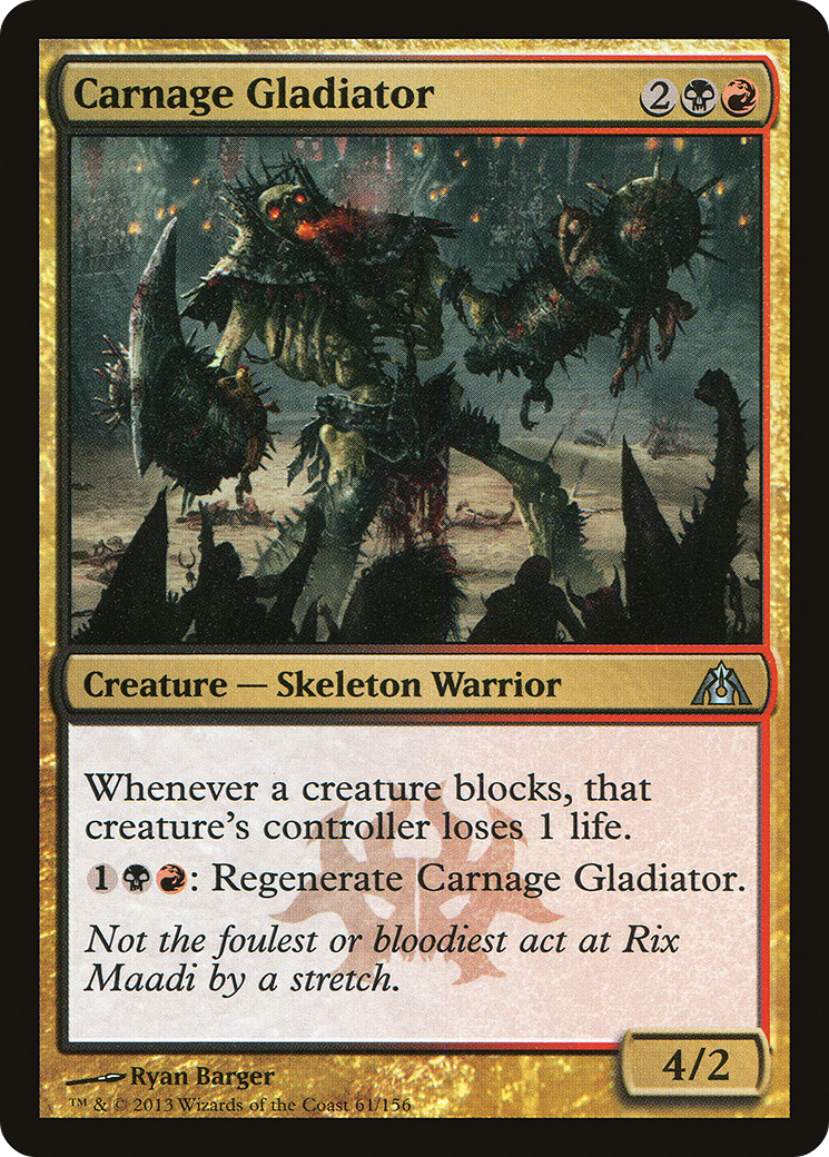 Carnage Gladiator (DGM-061)  Foil - Dragon's Maze