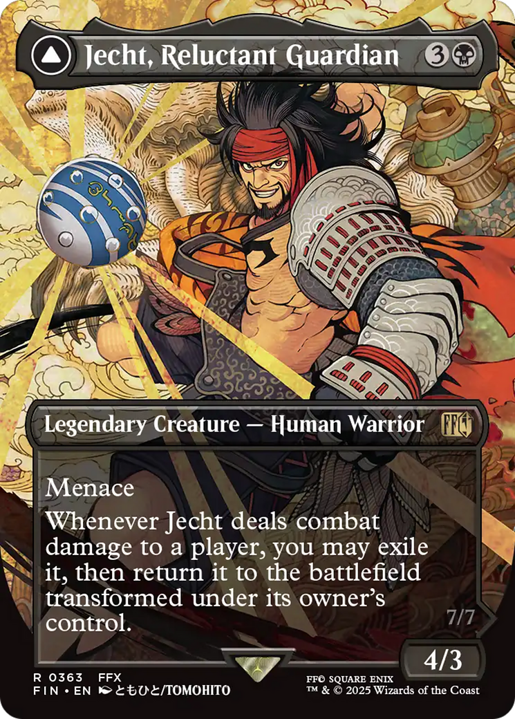 Jecht, Reluctant Guardian (Borderless) (FIN-363)  Foil - FINAL FANTASY: (enchantment)