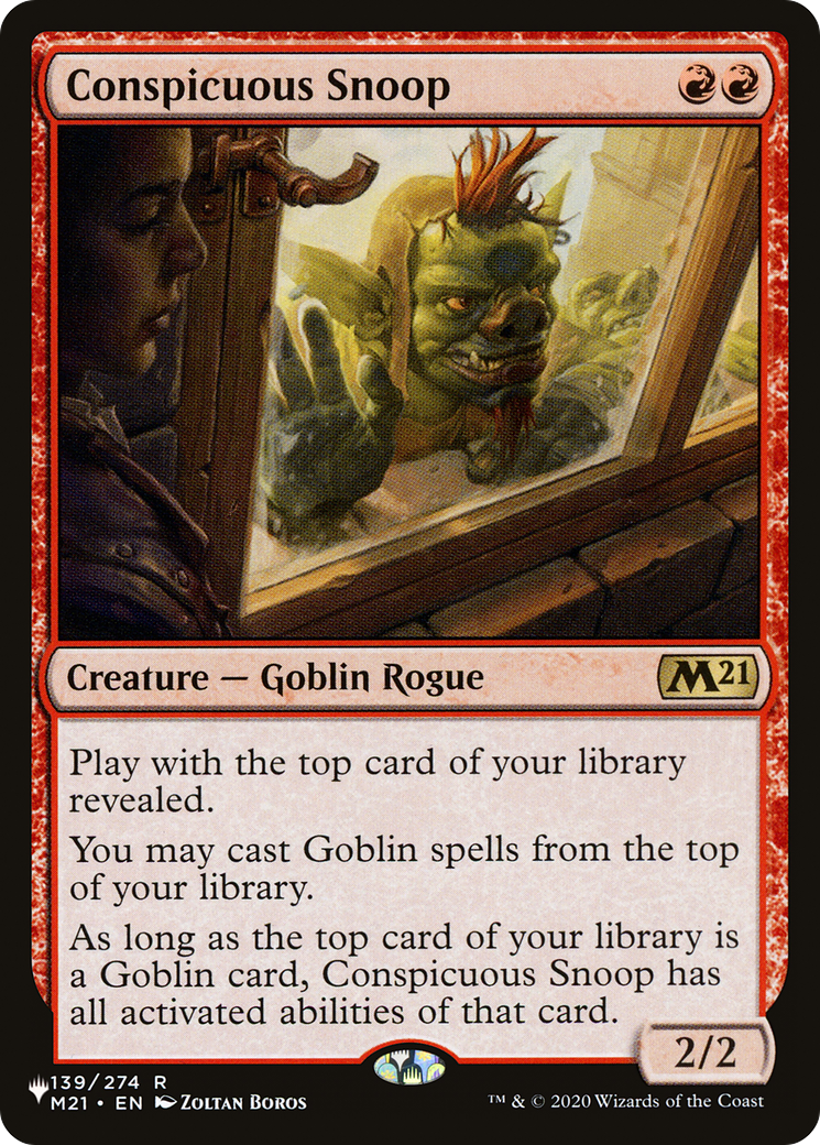 Conspicuous Snoop (LIST-139/274)  - The List