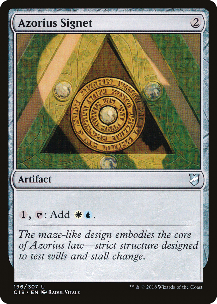 Azorius Signet (C18-196)  - Commander 2018