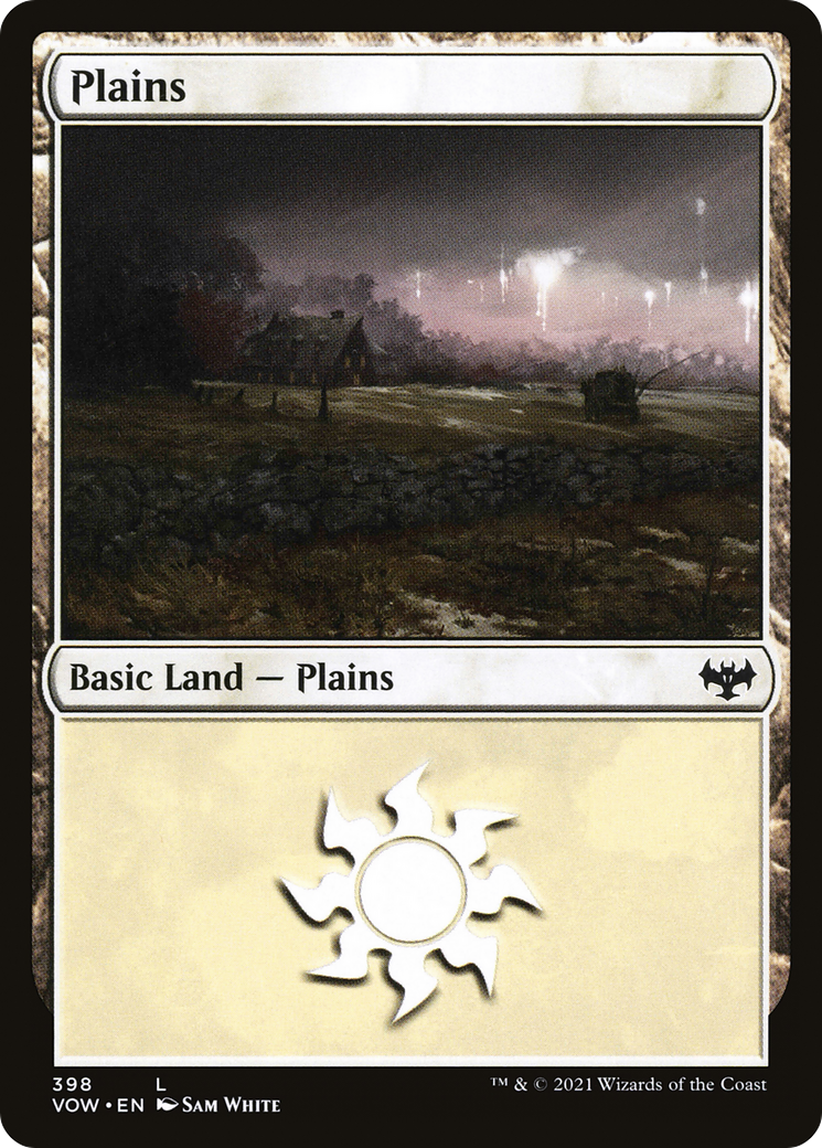 Plains (398) (VOW-398)  Foil - Innistrad: Crimson Vow