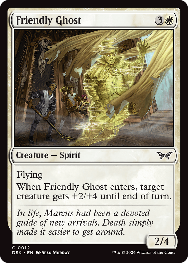 Friendly Ghost (DSK-012)  Foil - Duskmourn: House of Horror