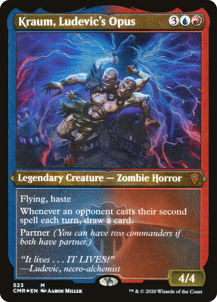 Kraum, Ludevic's Opus (Foil Etched) (CMR-523)  Etched Foil - Commander Legends