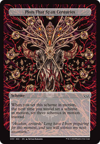 Plots That Span Centuries (Full Art) (A:DSC-351)  - Duskmourn: House of Horror Commander