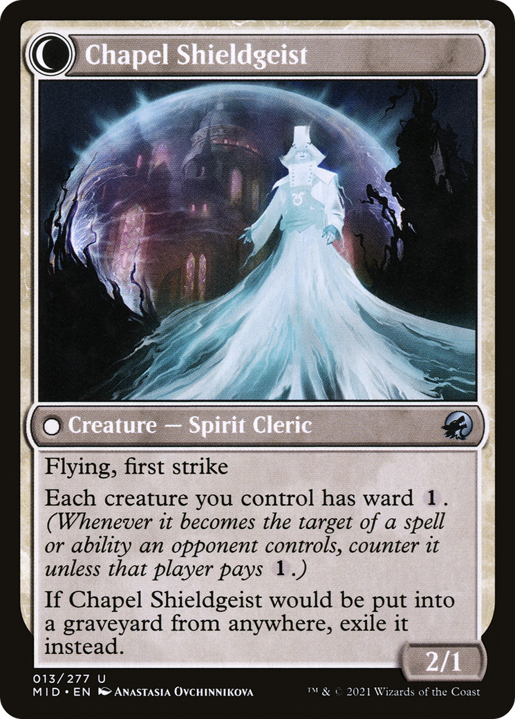 Chaplain of Alms (MID-013) - Innistrad: Midnight Hunt: (Double Faced Transform) Foil