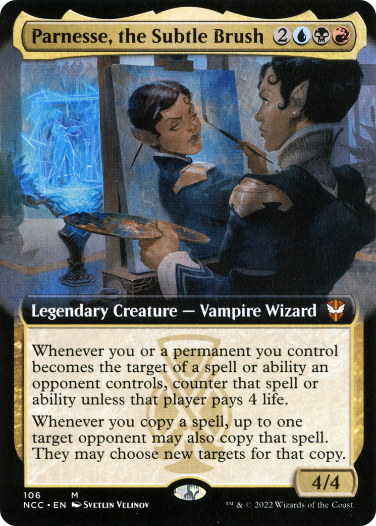 Parnesse, the Subtle Brush (Extended Art) (NCC-106)  - New Capenna Commander: (Extended Art)
