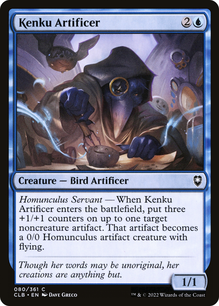 Kenku Artificer (CLB-080)  Foil - Commander Legends: Battle for Baldur's Gate