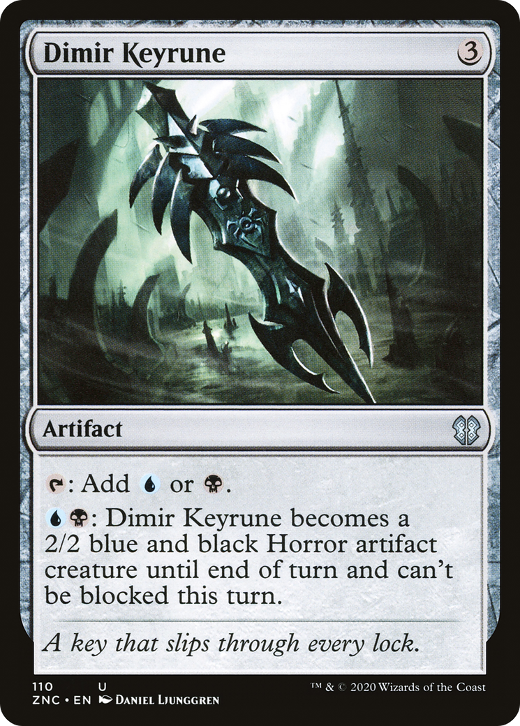 Dimir Keyrune (ZNC-110)  - Zendikar Rising Commander