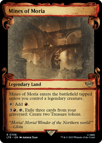Mines of Moria (Showcase Scrolls) (LTR-708)  Foil - The Lord of the Rings: Tales of Middle-earth: (Showcase)