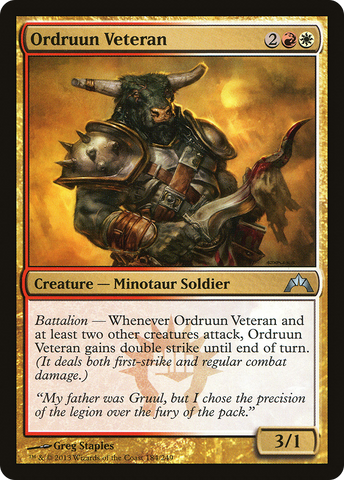 Ordruun Veteran (GTC-184)  Foil - Gatecrash