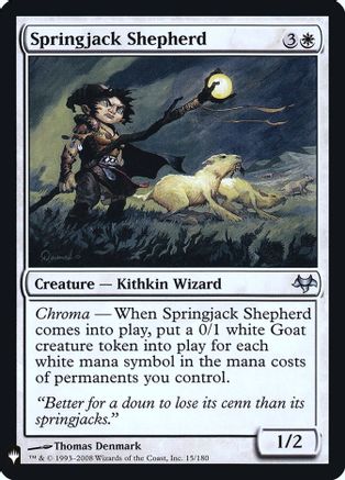Springjack Shepherd (LIST-15/180)  - The List Reprints
