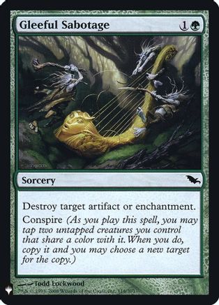Gleeful Sabotage (LIST-116)  Foil - The List Reprints