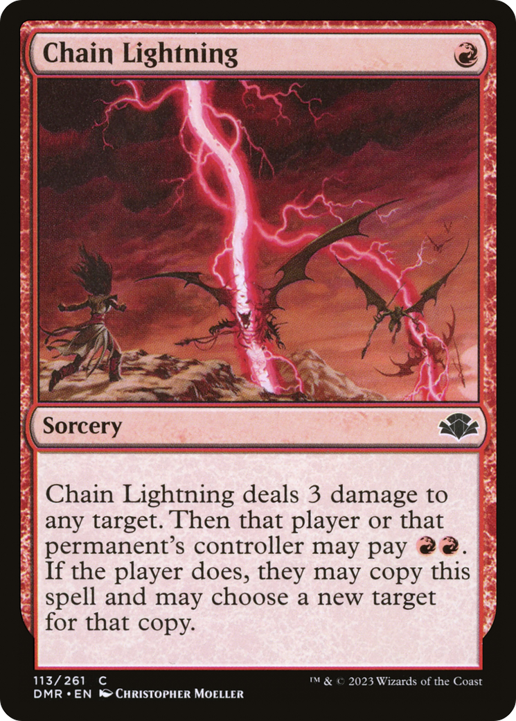 Chain Lightning (DMR-113)  - Dominaria Remastered