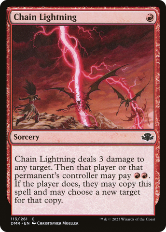 Chain Lightning (DMR-113)  - Dominaria Remastered