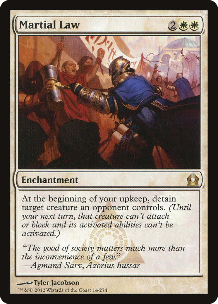 Martial Law (RTR-014)  - Return to Ravnica