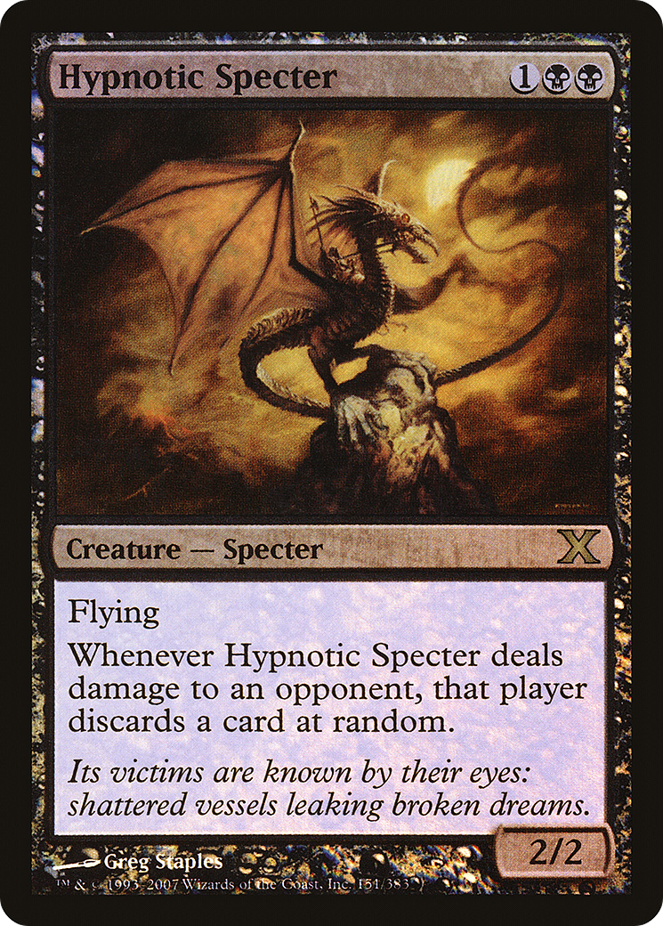 Hypnotic Specter (10E-151★)  Foil - Tenth Edition