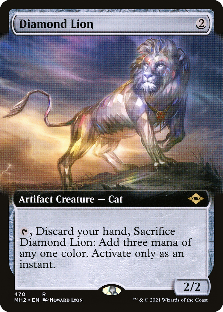 Diamond Lion (Extended Art) (MH2-470) - Modern Horizons 2: (Extended Art) Foil