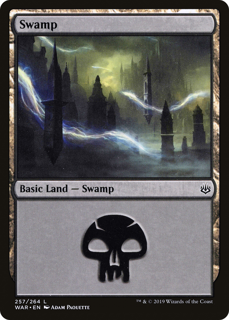 Swamp (257) (WAR-257) - War of the Spark Foil