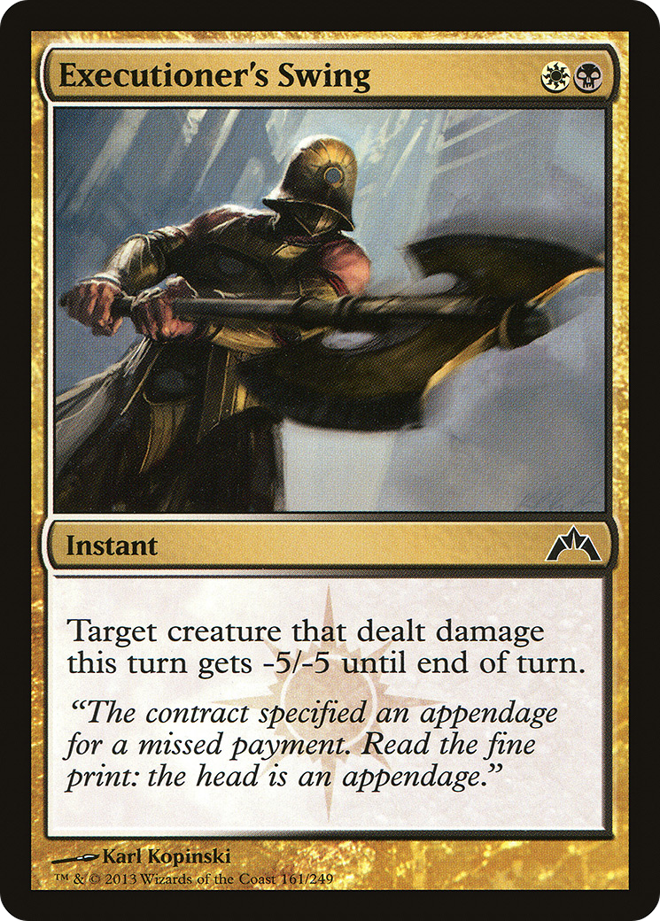 Executioner's Swing (GTC-161)  Foil - Gatecrash