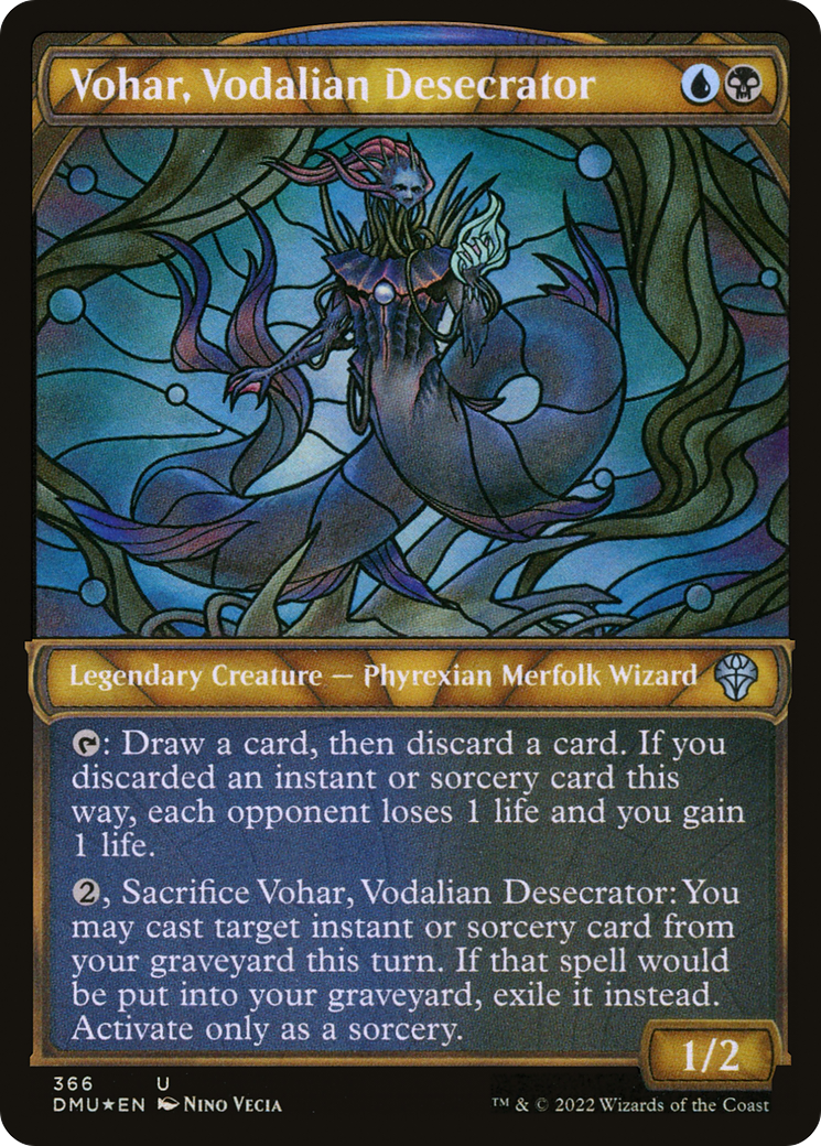 Vohar, Vodalian Desecrator (Textured Foil) (DMU-366)  Foil - Dominaria United: (Showcase)