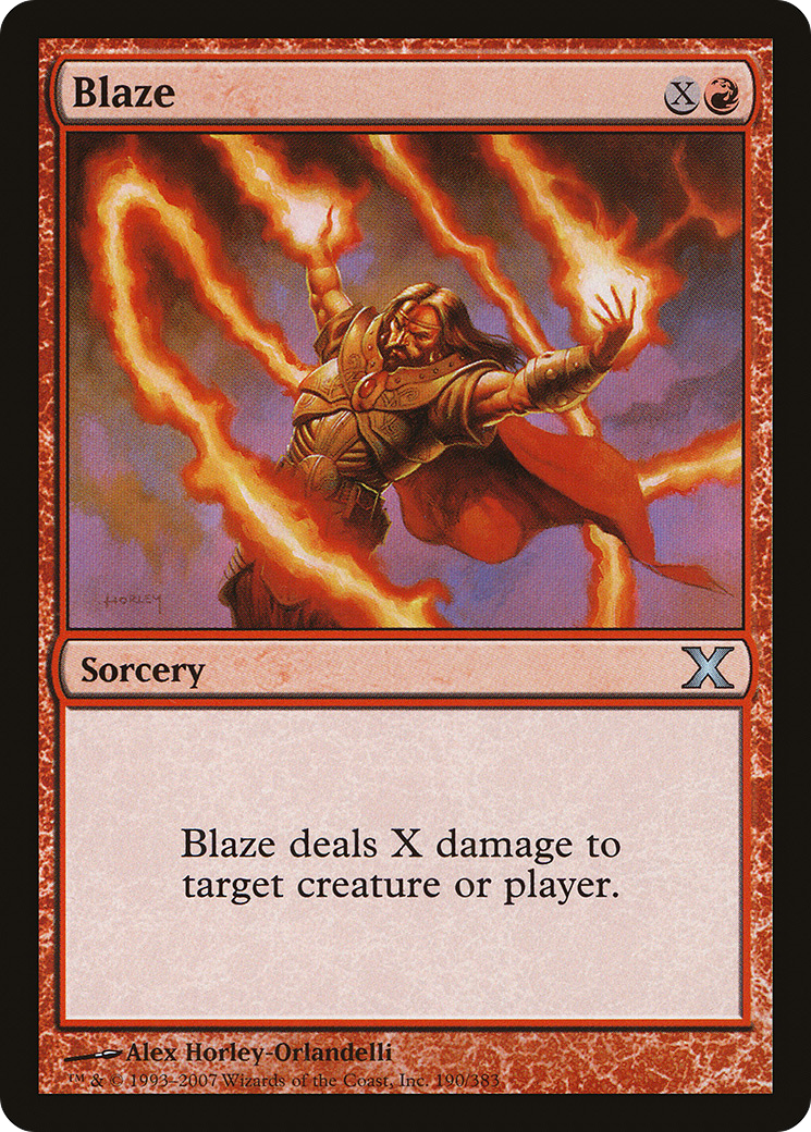 Blaze (10E-190)  Foil - Tenth Edition
