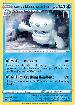 Galarian Darmanitan (048/192) [Sword & Shield: Rebel Clash]